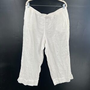J. Jill‎ 100% linen coastal grandma lagenlook pants quiet luxury minimalist boho